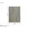 Dimension Image 1 - Canyan Hand-Tufted Wool & Viscose Carpet For Floor (Silver, 10 x 8 Feet)
