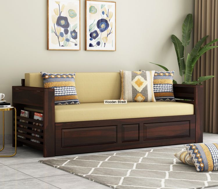Wooden Sofa Cum Beds Buy Wooden Sofa Cum Bed Online at Best