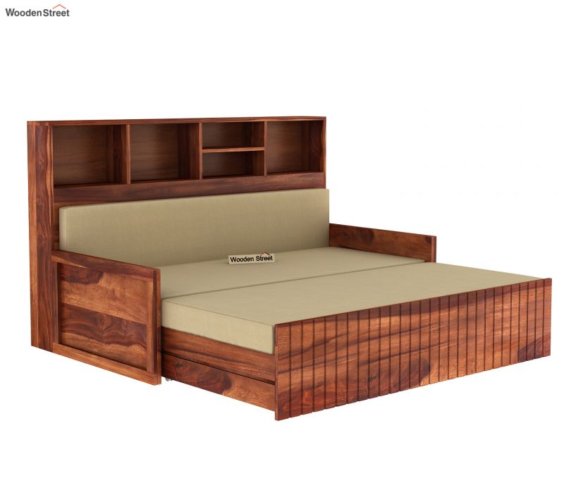 Buy Savannah Sofa Cum Bed With Storage King Size Honey Finish Online Buy Savannah Sofa Cum Bed With Storage King Size Honey Finish Online