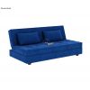 Product Image 5 - Zoey Fabric 3 Seater Convertible Sofa Bed (Velvet, Indigo Blue)