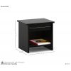 Dimension Image 1 - Kosmo Carnival Engineered Wood Bedside Table