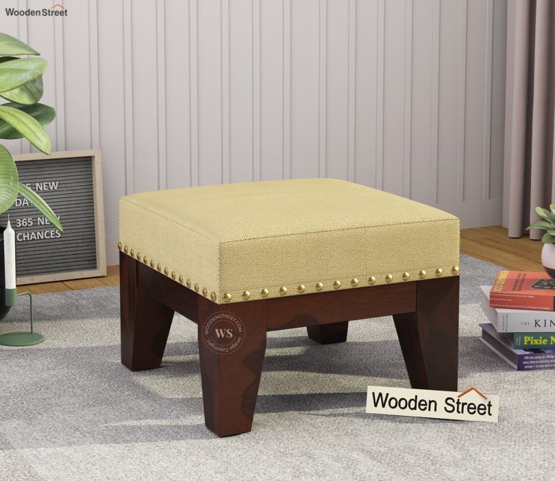 Front Image 1 - Ditor Stool (Walnut Finish, Irish Cream)