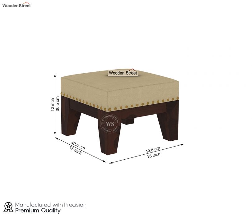 Dimension Image 1 - Ditor Stool (Walnut Finish, Irish Cream)