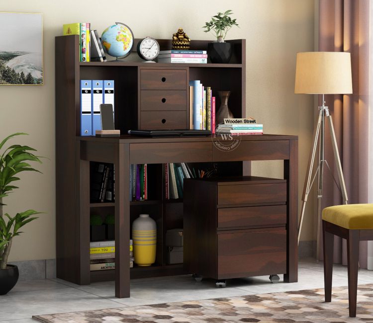 study table with storage