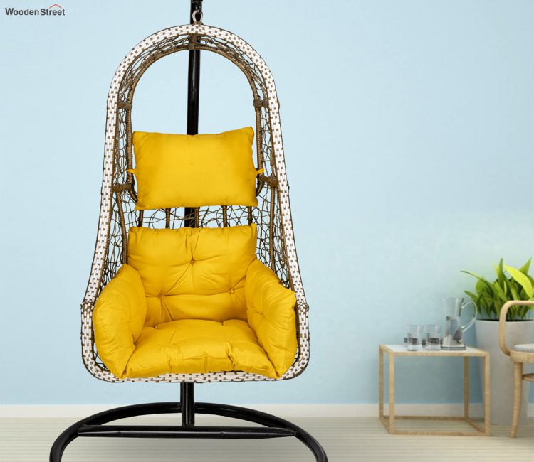 Diesel Rattan Wicker Swing (Yellow)