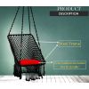 Product Image 1 - Premium Rectangle With Red Square Cushion (Black)