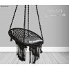 Front Image 1 - Premium Round Black With Grey Cushion
