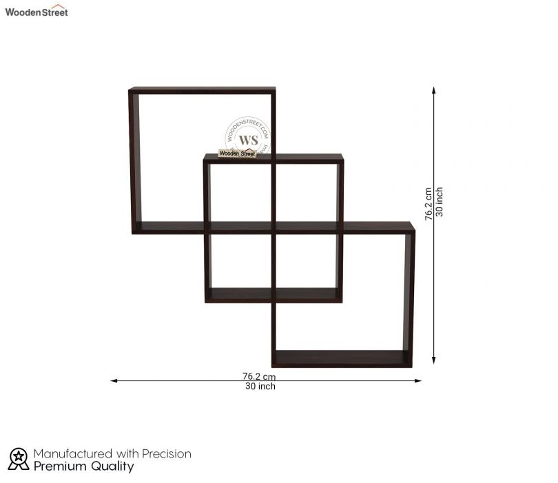 Dimension Image 1 - Grizzo Wall Shelf (Walnut Finish)