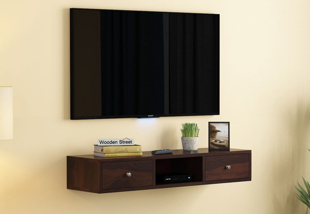 Slab Wall Mount Tv Unit Walnut Finish In India Wooden Street - Tv Wall Units India Slab Wall Mount Tv Unit Walnut Finish In India Wooden Street - Tv Wall Units India