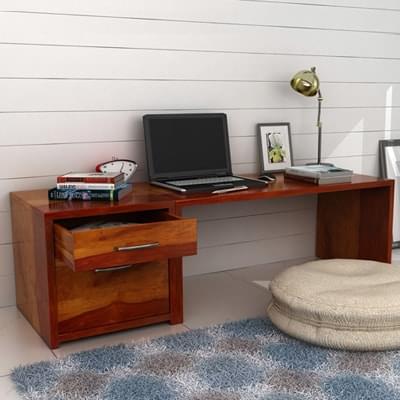 Alt Cambria Study Table (Honey Finish)